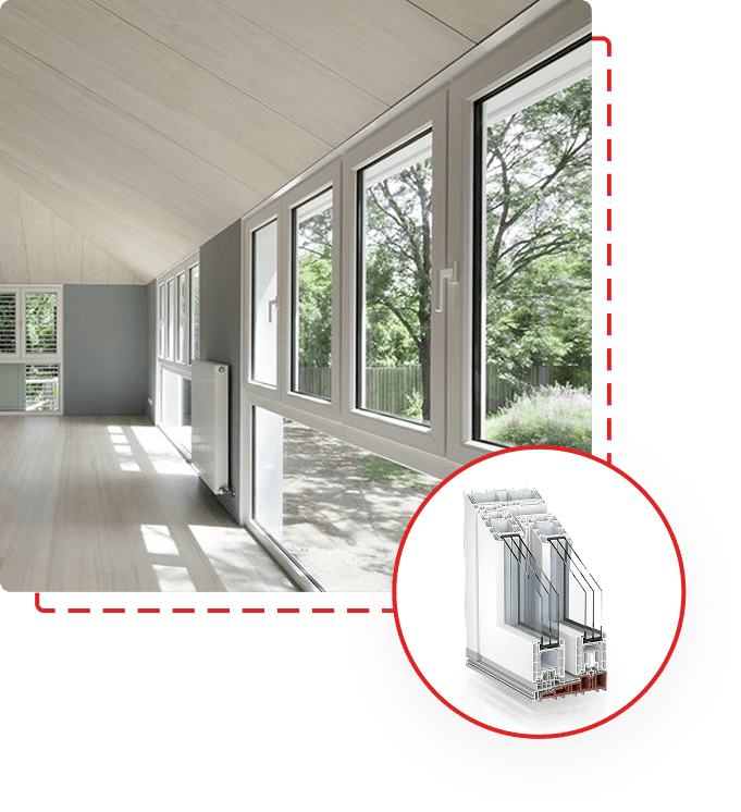 white tilt and turn double glazed window